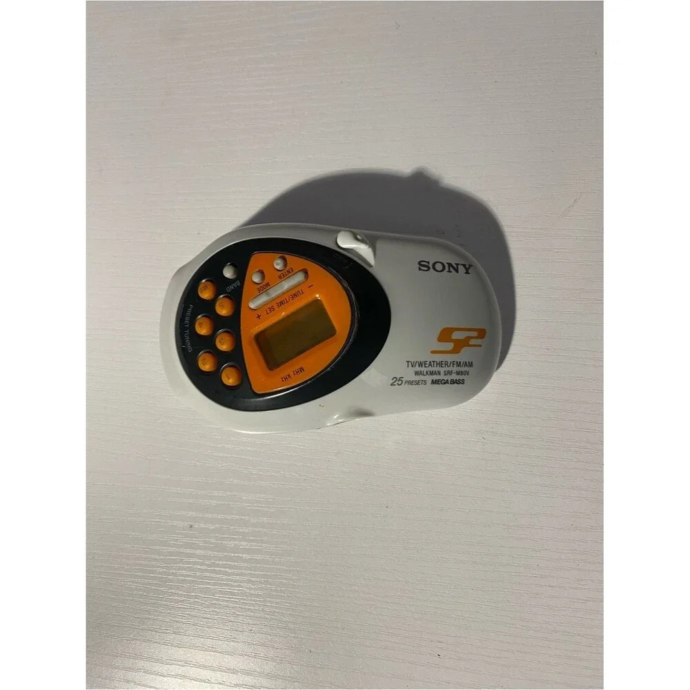 Sony S2 Sports Walkman SRF-M80V Portable AM/FM TV Weather Radio Tested